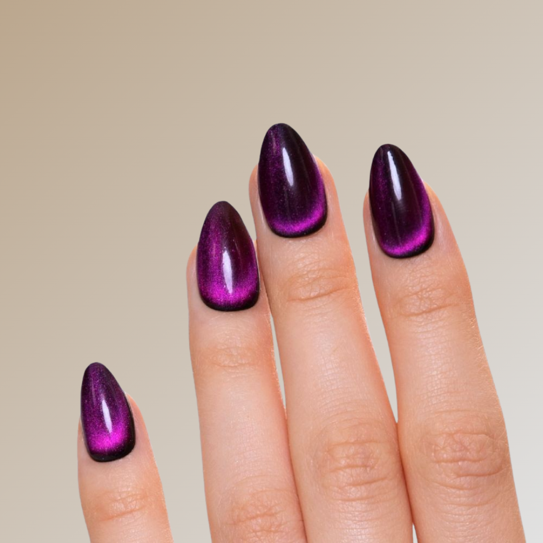 cat eye press on nails he mani