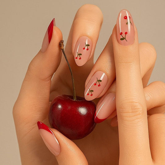 Cherry Lady press-on negler