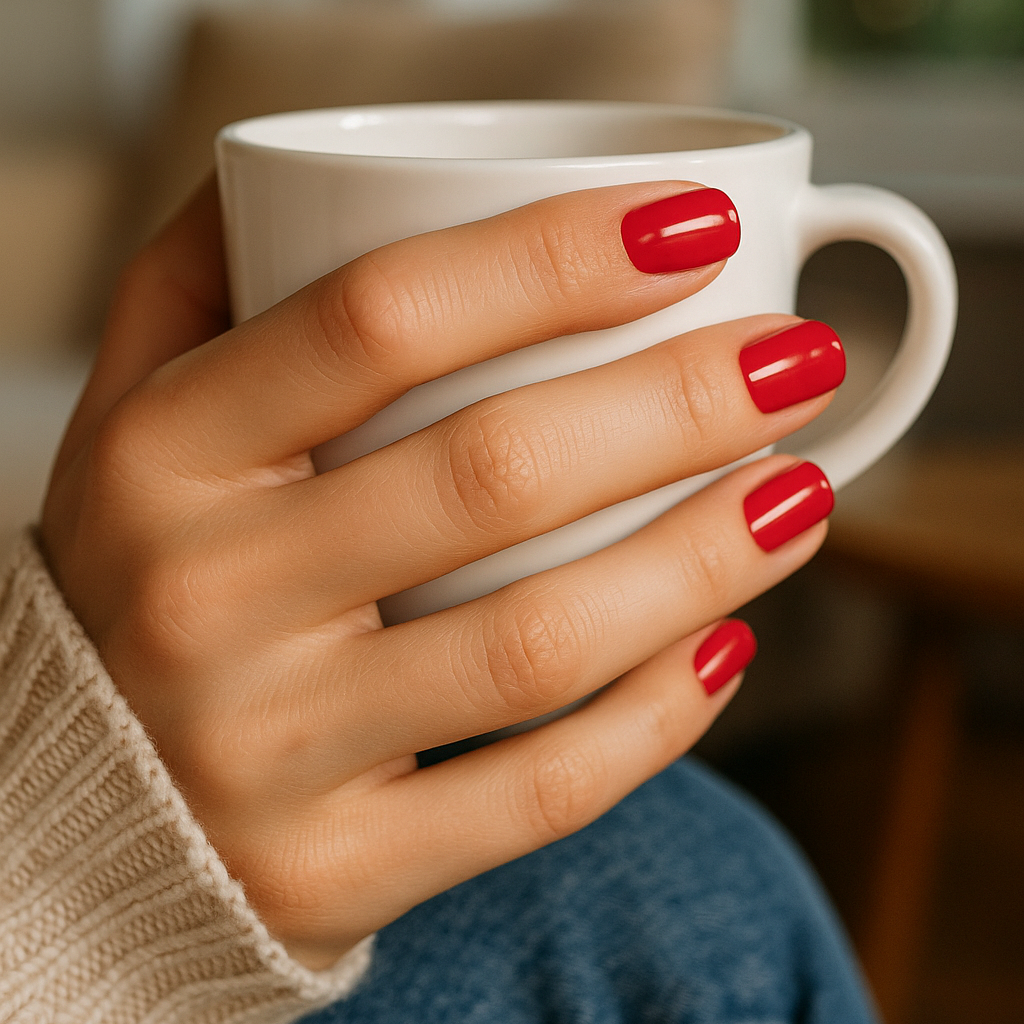 juicy red press on negler hei mani