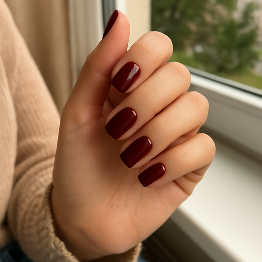 press on negler burgund fra hei mani