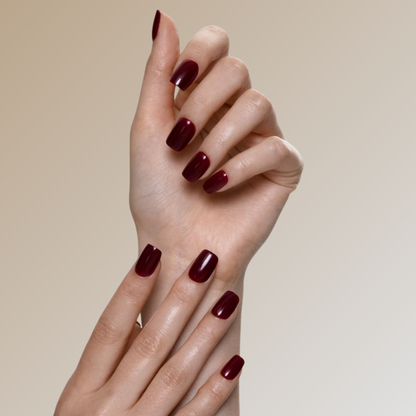 press on negler burgund fra hei mani